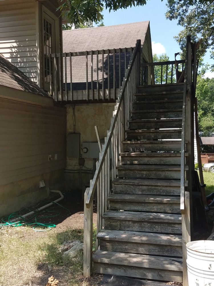 BEFORE: Entry Stairs & Deck